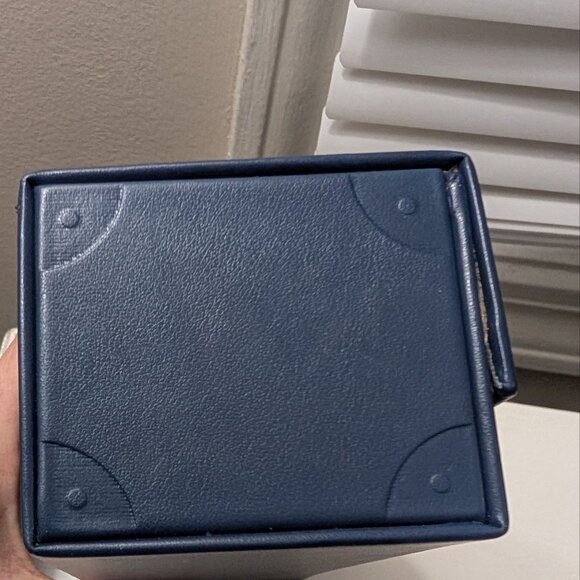 LOUIS VUITTON Navy Empty Box Sunglasses / glasses Case Magnetic Box 6.5x2.8x2.4” - Picture 4 of 7